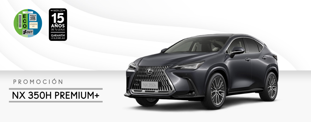 LEXUS NX 350H PREMIUM+ POR 325€/MES*